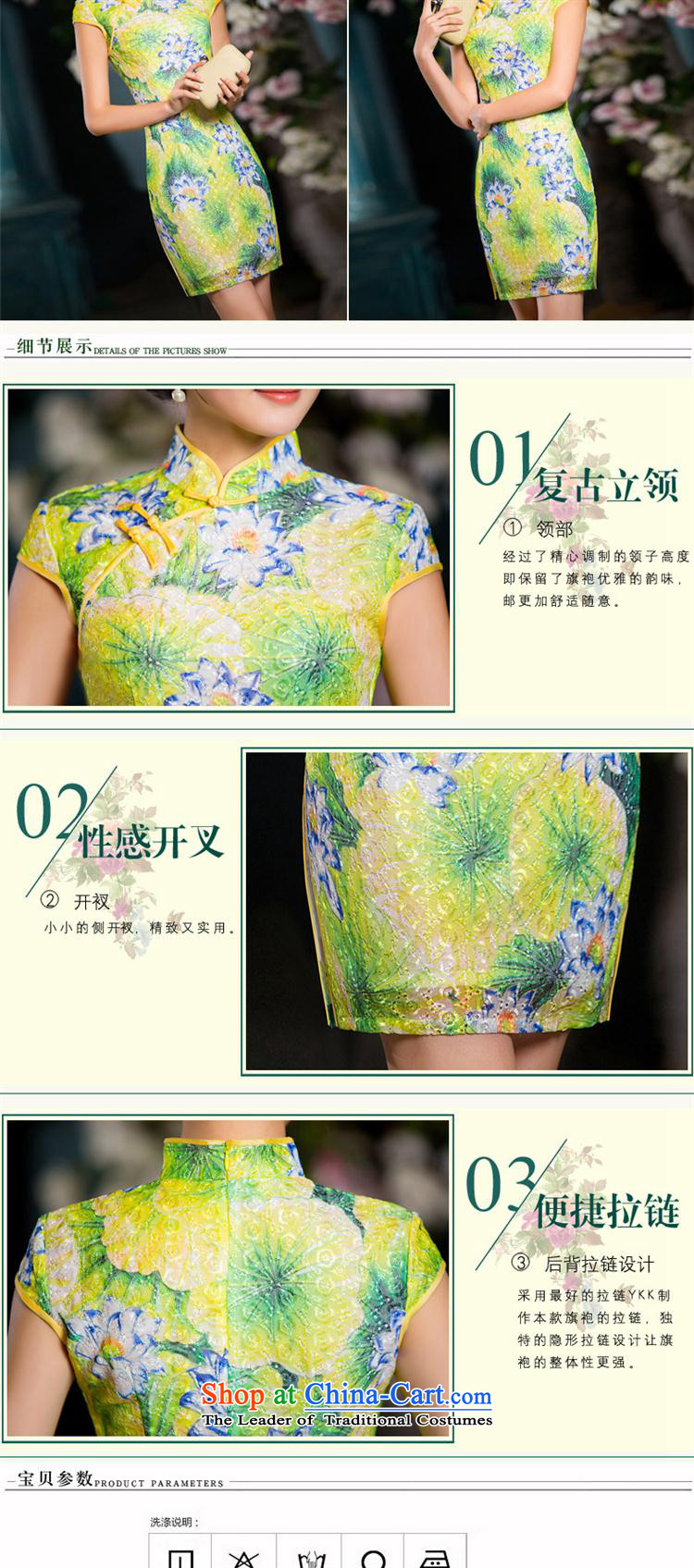 Mano-hwan's new composite lace improved Stylish retro cheongsam dress uniform color pictures show dresses , prices, picture L brand platters! The elections are supplied in the national character of distribution, so action, buy now enjoy more preferential! As soon as possible.