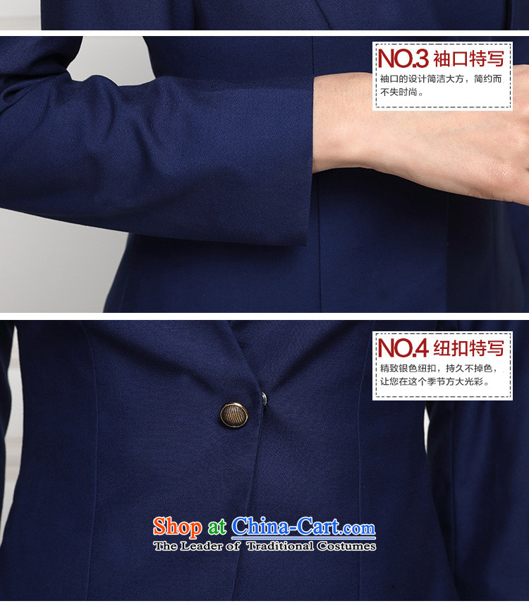 Web soft clothes for autumn and winter 2015 New Product Version Korea attire, long-sleeved jacket minimalist wild jacket blue jacket + dresses XL Photo, prices, brand platters! The elections are supplied in the national character of distribution, so action, buy now enjoy more preferential! As soon as possible.