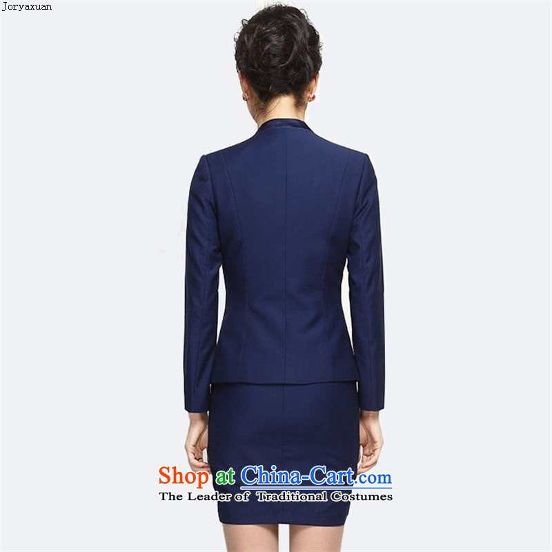 Web soft clothes for autumn and winter 2015 New Product Version Korea attire, long-sleeved jacket minimalist wild jacket blue jacket + dresses XL, Zhou Xuan Ya (joryaxuan) , , , shopping on the Internet