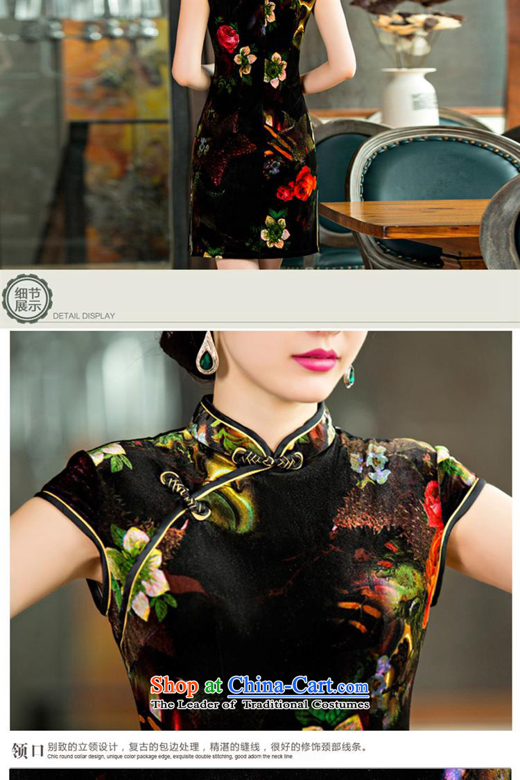 Web soft clothes 2015 new autumn and winter large retro in style qipao older mother velvet cheongsam dress photo color M brand, prices, picture platters! The elections are supplied in the national character of distribution, so action, buy now enjoy more preferential! As soon as possible.