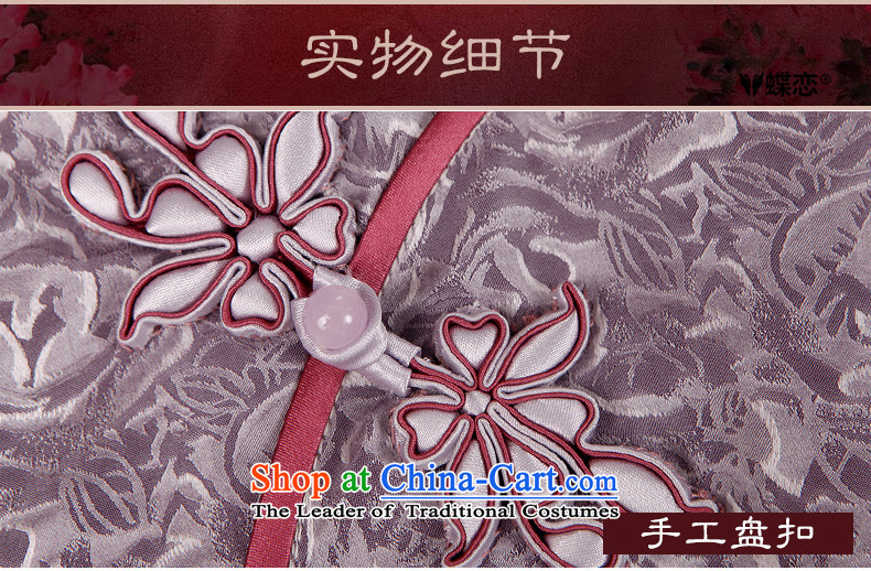 Butterfly Lovers 2015 Autumn new stylish improvement of qipao dresses retro short-sleeved long Silk Cheongsam figure - pre-sale 5 days XXL pictures, prices, brand platters! The elections are supplied in the national character of distribution, so action, buy now enjoy more preferential! As soon as possible.