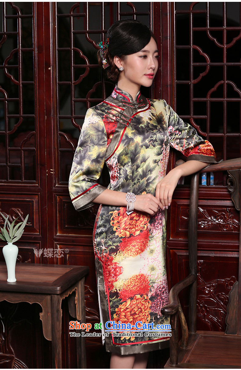 Butterfly Lovers autumn 2015 installed new 2 side of the retro long cheongsam dress improved stylish Silk Cheongsam figure - pre-sale 5 days M pictures, prices, brand platters! The elections are supplied in the national character of distribution, so action, buy now enjoy more preferential! As soon as possible.