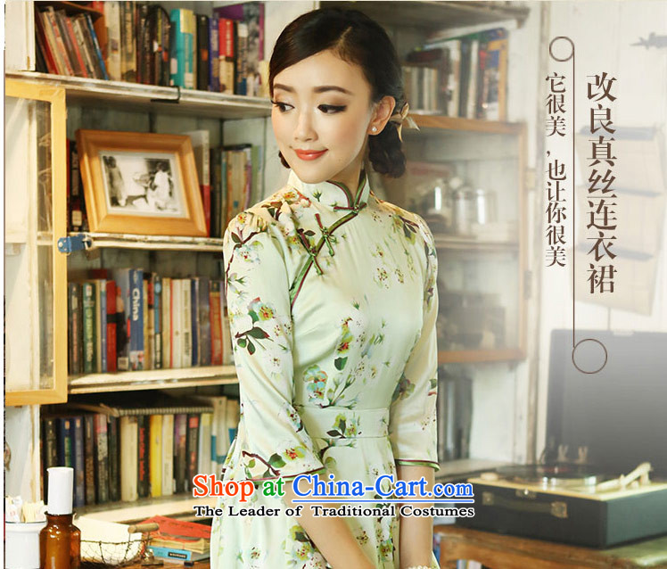 A Pinwheel Without Wind silk Overgrown Tomb Autumn Yat replacing dresses 2015 new retro ethnic stamp cheongsam dress lush XL Photo, prices, brand platters! The elections are supplied in the national character of distribution, so action, buy now enjoy more preferential! As soon as possible.