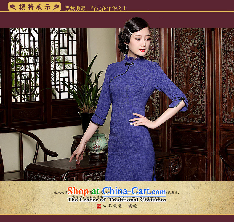 The Seal of original antique dresses elegance improved daily 7 cuff of the forklift truck, Ms. cheongsam dress light gray M picture, prices, brand platters! The elections are supplied in the national character of distribution, so action, buy now enjoy more preferential! As soon as possible.