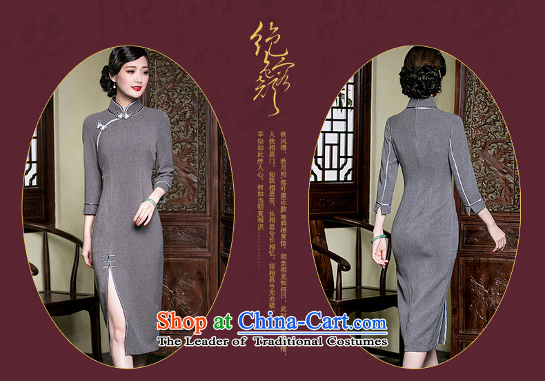 Seal of the forklift truck high improvement of nostalgia for the Republic of Korea in the shanghai old copies of Qipao long cheongsam dress gray facade L picture, prices, brand platters! The elections are supplied in the national character of distribution, so action, buy now enjoy more preferential! As soon as possible.