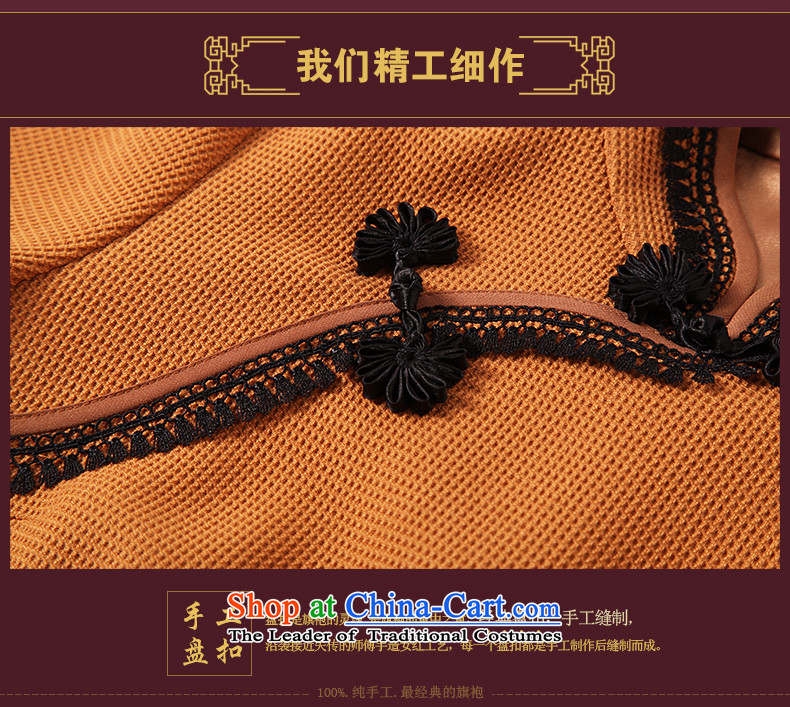 The seal of the Winter 2015 new products-to-day long qipao retro hair? improved long-sleeved Sau San Tong replacing qipao Ms. orange L picture, prices, brand platters! The elections are supplied in the national character of distribution, so action, buy now enjoy more preferential! As soon as possible.