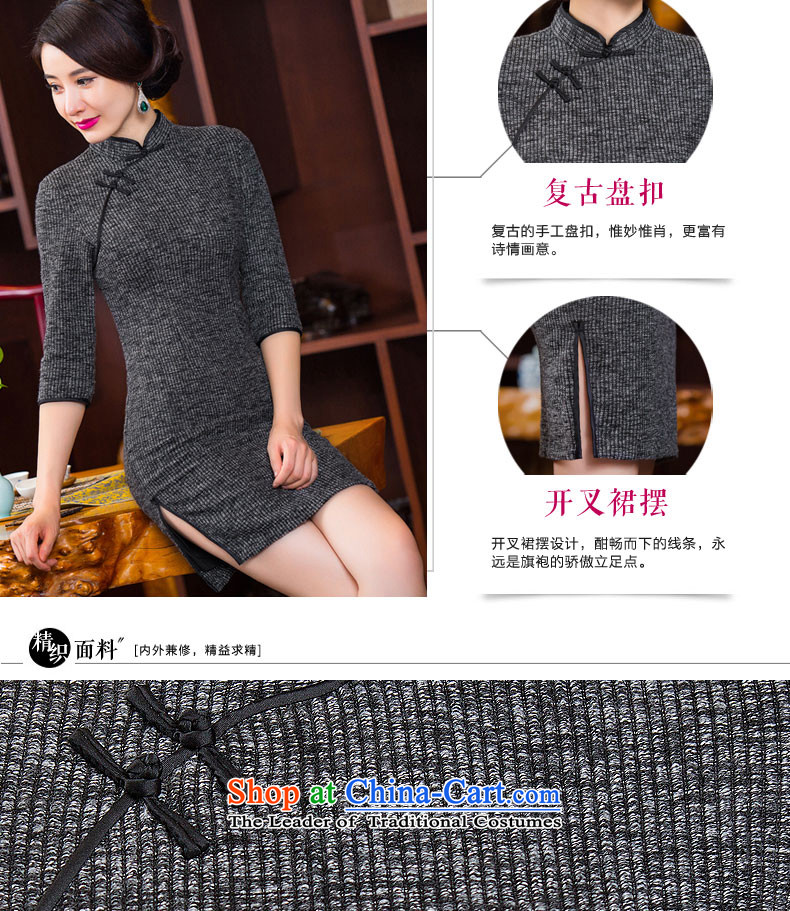 2015 Autumn and winter new cheongsam dress gross Ms.? daily retro improved knitting and the relatively short time of Sau San dresses picture color M brand, prices, picture platters! The elections are supplied in the national character of distribution, so action, buy now enjoy more preferential! As soon as possible.