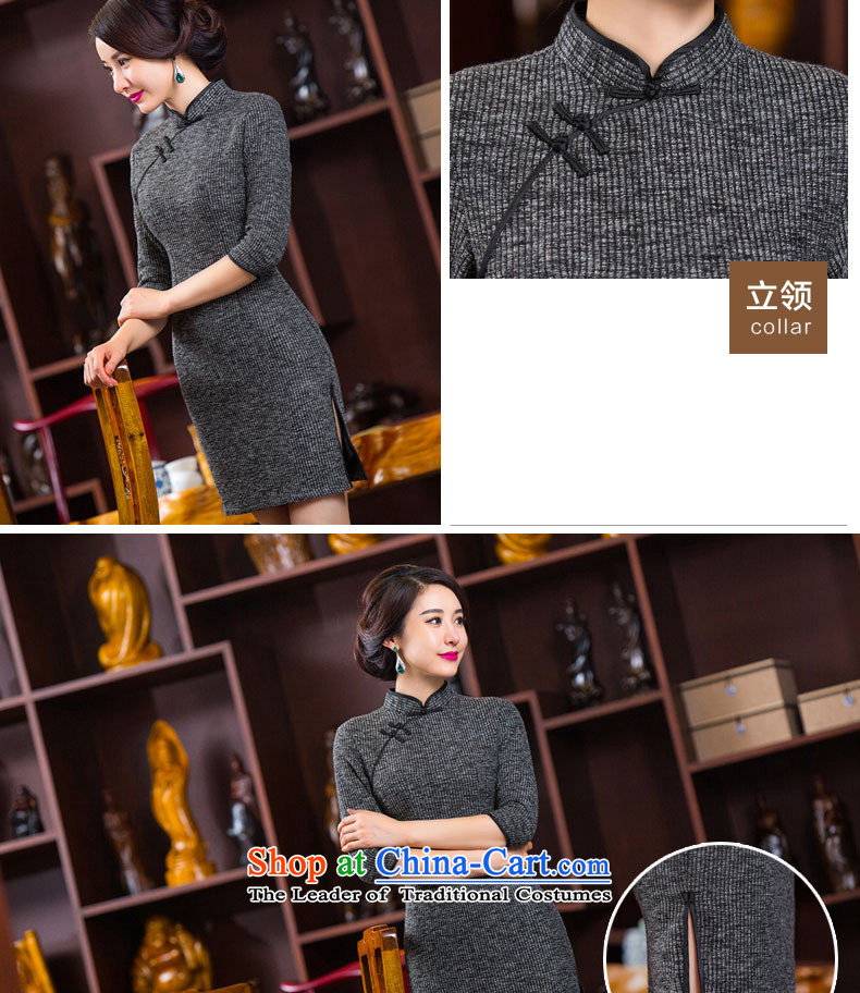 2015 Autumn and winter new cheongsam dress gross Ms.? daily retro improved knitting and the relatively short time of Sau San dresses picture color M brand, prices, picture platters! The elections are supplied in the national character of distribution, so action, buy now enjoy more preferential! As soon as possible.