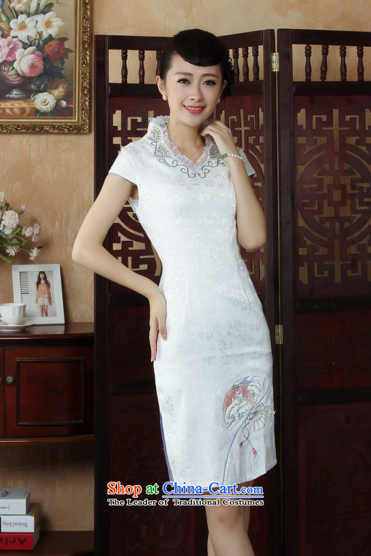 She was particularly Ms. Tang dynasty qipao trim improved summer cheongsam collar embroidered Foutune of dress dresses White XL Photo, prices, brand platters! The elections are supplied in the national character of distribution, so action, buy now enjoy more preferential! As soon as possible.