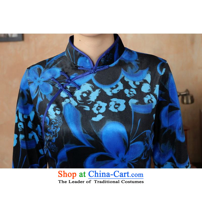 She was particularly international women's wedding dresses with TANG Sau San new Superior Stretch Wool qipao seven gold Autumn and Winter, dresses cuff dresses Blue M, particularly the International has been pressed her shopping on the Internet