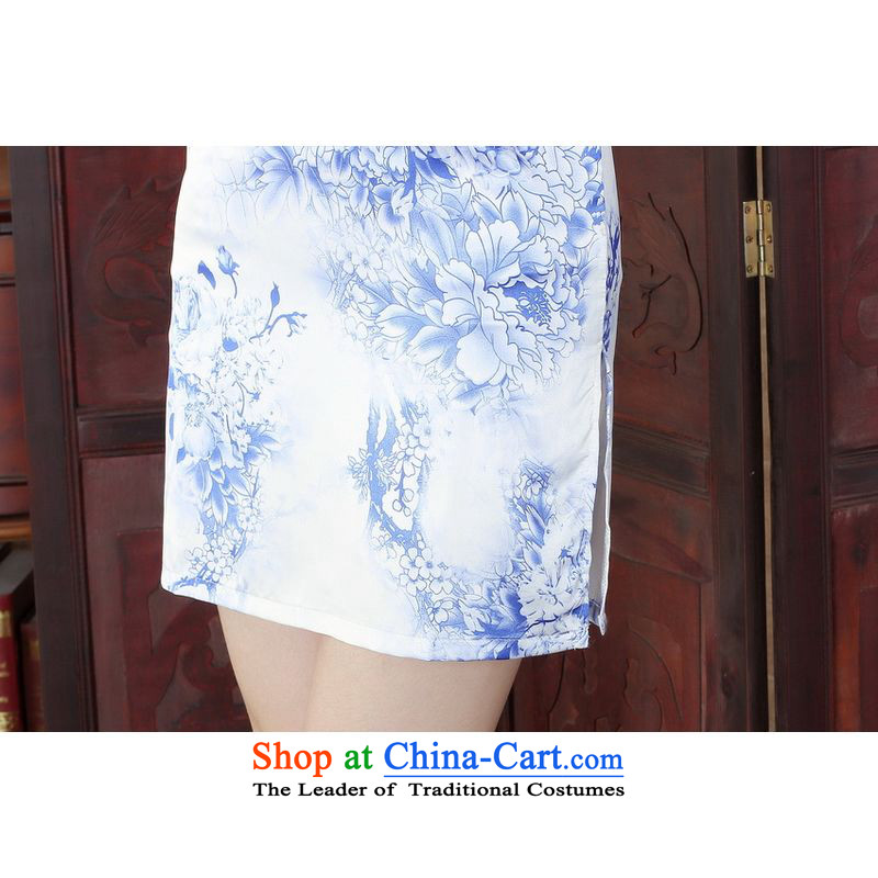 She was particularly Trim Sau San female wedding dresses qipao mother replacing Ms. Tang dynasty qipao improved summer collar is pressed qipao stamp Foutune of dress dresses J5131 map color XL, she was particularly international shopping on the Internet h