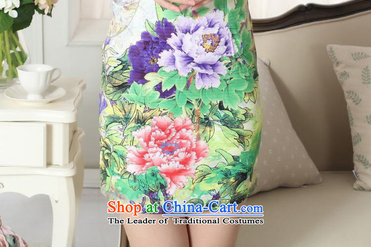 She was particularly International new summer elegance Tang dynasty qipao improved graphics thin short cheongsam picture color M brand, prices, picture platters! The elections are supplied in the national character of distribution, so action, buy now enjoy more preferential! As soon as possible.