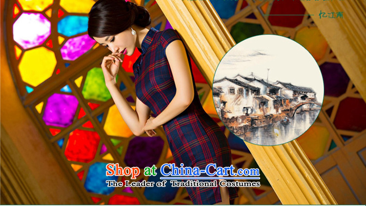 The cycle of 2015 歆 summer latticed qipao retro temperament cheongsam dress new improved cheongsam dress TZM02 Grid System S picture, prices, brand platters! The elections are supplied in the national character of distribution, so action, buy now enjoy more preferential! As soon as possible.