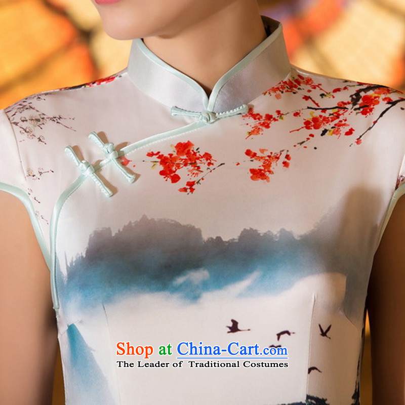 Economy by 2015 new qipao figure improved stylish Sau San emulation population everyday retro cheongsam dress photo color 2XL, economy figure (TIMITU) , , , shopping on the Internet