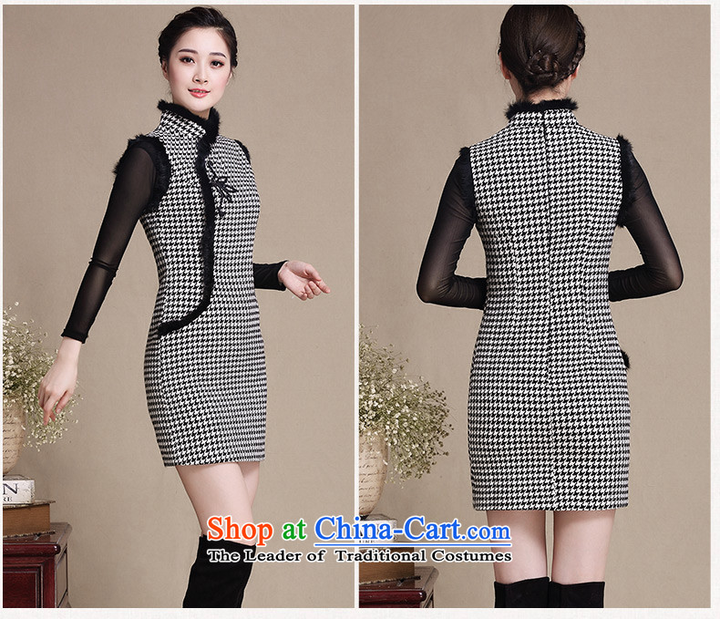 The ink in the year 2015 歆 winter clothes for day-to-gross qipao retro-thick cheongsam dress new improved stylish Sau San dresses Y3222 picture color pictures, prices, XXL brand platters! The elections are supplied in the national character of distribution, so action, buy now enjoy more preferential! As soon as possible.