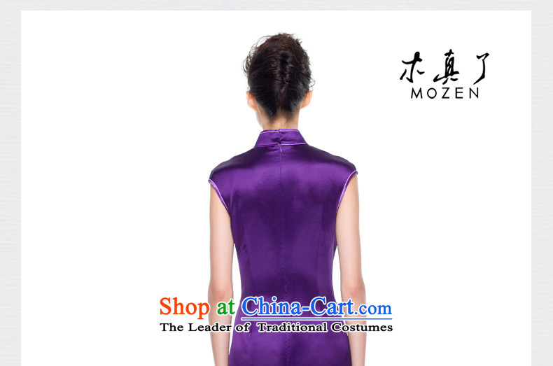 A qipao wood really fall 2015 new for women China wind retro style Silk Cheongsam improved 0838 Skirt 16 purple M picture, prices, brand platters! The elections are supplied in the national character of distribution, so action, buy now enjoy more preferential! As soon as possible.
