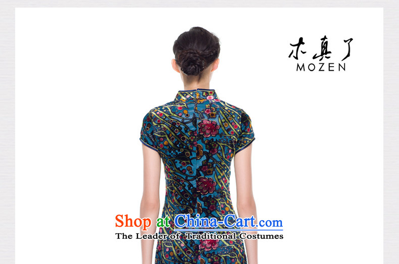 The improvement of qipao wood really fall 2015 new for women daily mother replacing cheongsam dress banquet 43111 10 deep blue XL Photo, prices, brand platters! The elections are supplied in the national character of distribution, so action, buy now enjoy more preferential! As soon as possible.