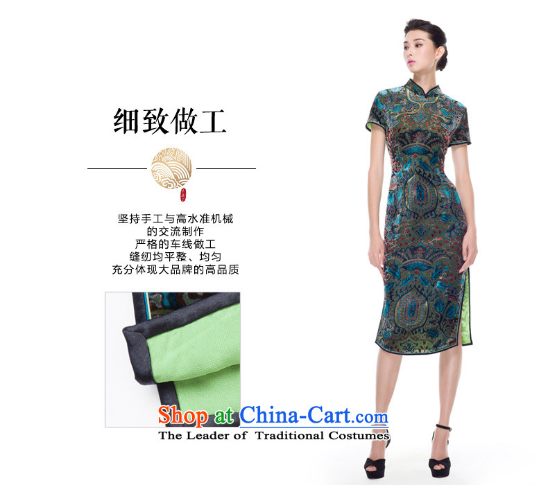 Wooden really of going back to the autumn 2015 skirt qipao new national wind long silk dress mother load 15 green Xxl(a) 43112 qipao picture, prices, brand platters! The elections are supplied in the national character of distribution, so action, buy now enjoy more preferential! As soon as possible.