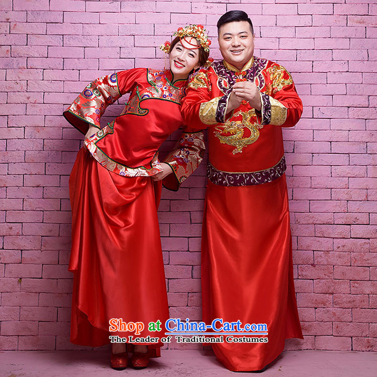 Love of the life of the new 2015 retro collar slotted detained Chinese long marriages bows qipao red ethnic-soo kimono made wedding gown red message size picture concept designed, prices, brand platters! The elections are supplied in the national character of distribution, so action, buy now enjoy more preferential! As soon as possible.
