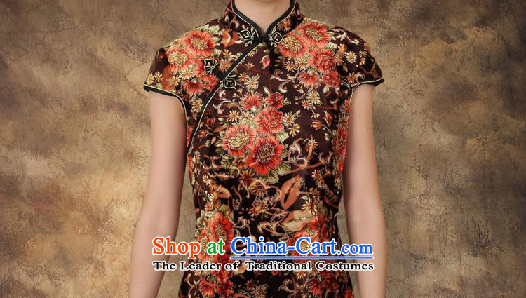 Mano-hwan's 2015 new elastic Kim scouring pads poster Couture fashion short-sleeved short cheongsam picture color pictures, prices, XL brand platters! The elections are supplied in the national character of distribution, so action, buy now enjoy more preferential! As soon as possible.