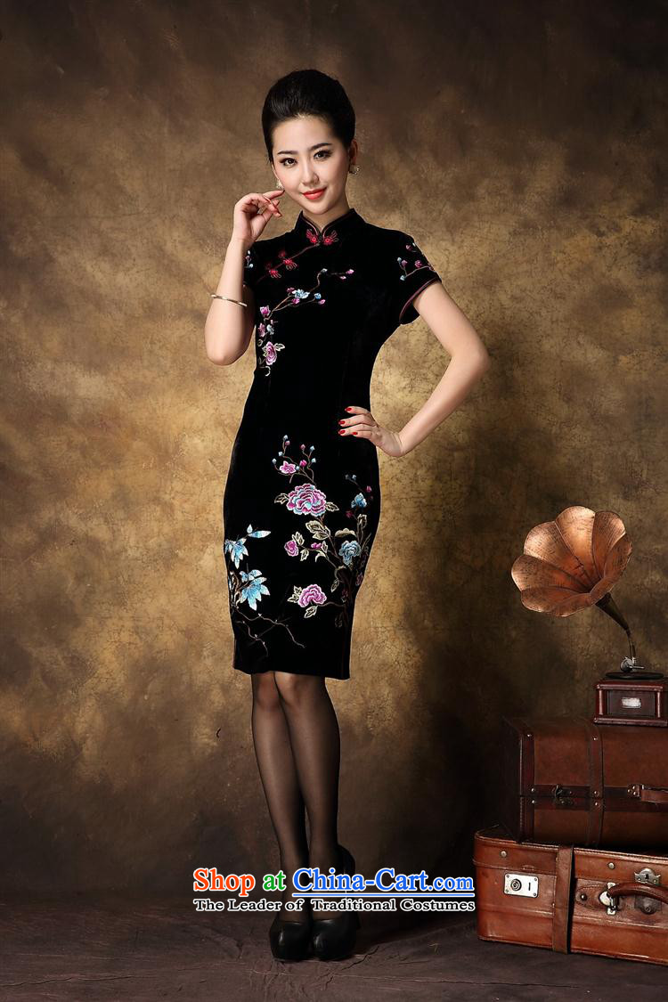Mano-hwan's 2015 new temperament opened Sau San's qipao purple XXXXL picture, prices, brand platters! The elections are supplied in the national character of distribution, so action, buy now enjoy more preferential! As soon as possible.