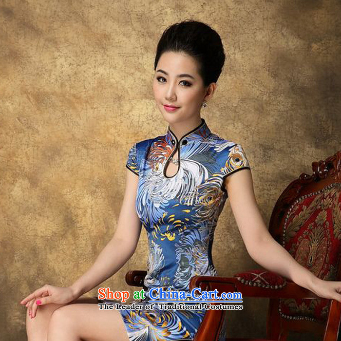 Mano-hwan's 2015 new products for autumn and winter temperament female qipao skirt retro improved cheongsam dress in daisy- L picture, prices, brand platters! The elections are supplied in the national character of distribution, so action, buy now enjoy more preferential! As soon as possible.