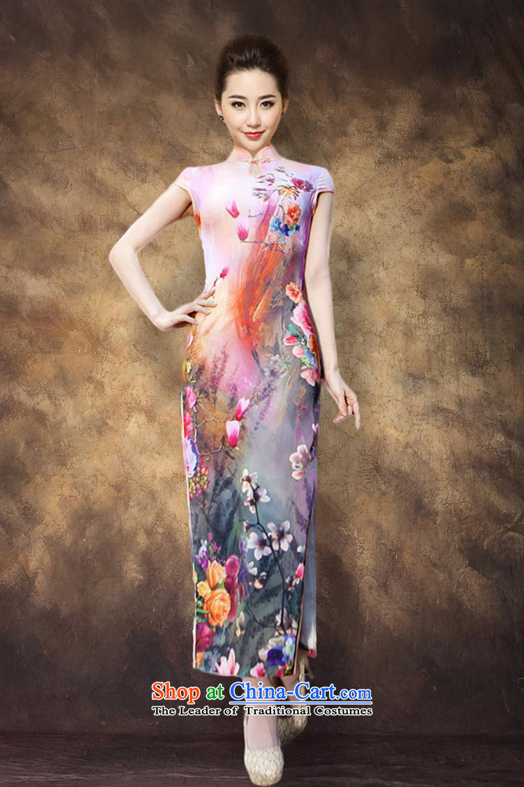 The spring and autumn's new-hwan stylish dresses retro improved cheongsam dress Sau San temperament long qipao gown model XXL picture, prices, brand platters! The elections are supplied in the national character of distribution, so action, buy now enjoy more preferential! As soon as possible.