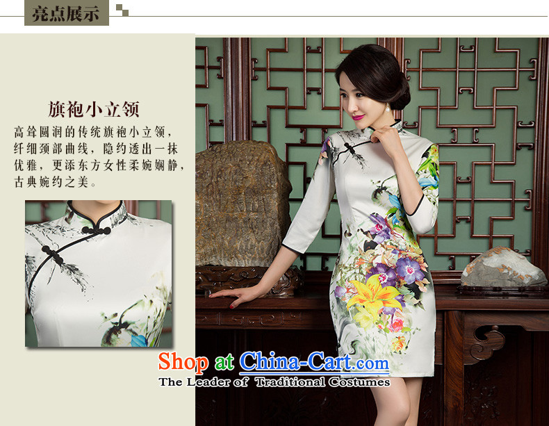 Yuan of heart in Arabic retro qipao autumn 2015 replacing stylish 7 cuff double improved cheongsam dress cheongsam dress new Ms. SZ3C001 picture color M brand, prices, picture platters! The elections are supplied in the national character of distribution, so action, buy now enjoy more preferential! As soon as possible.