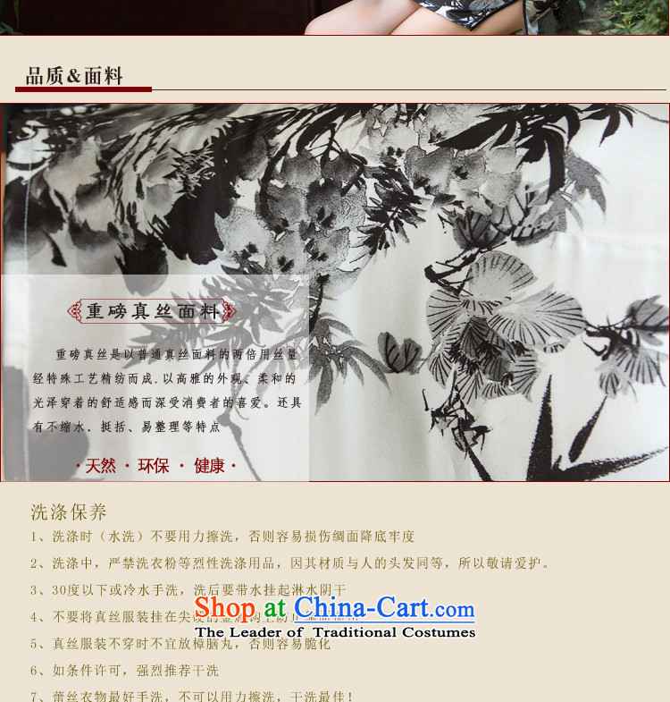 Yuan of 61 paintings by 2015 heavyweight silk cheongsam dress New Ink Painting improved qipao antique dresses in the autumn of Qipao SZ3S002 replace cuff picture color M brand, prices, picture platters! The elections are supplied in the national character of distribution, so action, buy now enjoy more preferential! As soon as possible.