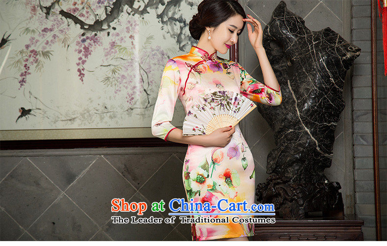 Mr Yuen So Chau Hong 2015 temperament of 7 to replace the fall of qipao cuff retro cheongsam dress qipao improved daily new stylish color picture SZ3C005 Sau San S picture, prices, brand platters! The elections are supplied in the national character of distribution, so action, buy now enjoy more preferential! As soon as possible.