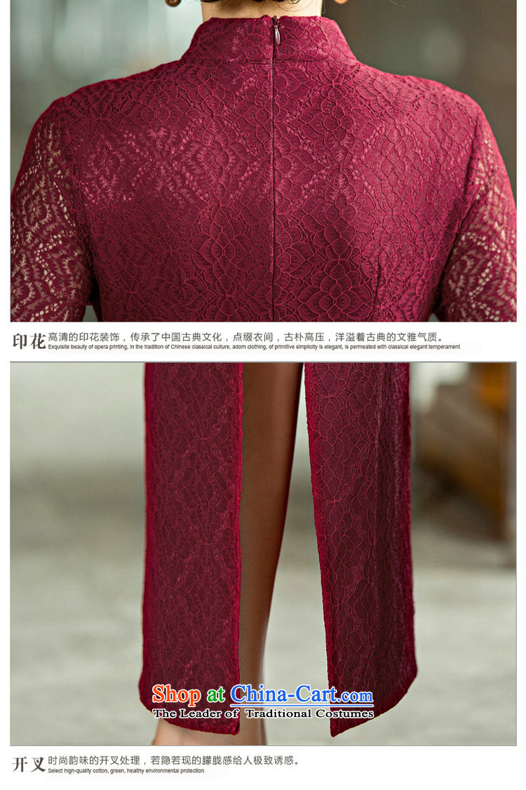 Dan breathing new for women lace long cheongsam dress Chinese collar improved cheongsam dress dress Sophie temperament Keun 2XL Photo, prices, brand platters! The elections are supplied in the national character of distribution, so action, buy now enjoy more preferential! As soon as possible.