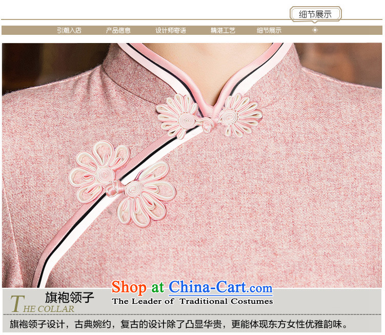 Yuan of a red 2015 skirt new long-sleeved qipao improved cheongsam dress woolen qipao Chinese Winter? QD310 dress photo color pictures, prices, XL brand platters! The elections are supplied in the national character of distribution, so action, buy now enjoy more preferential! As soon as possible.