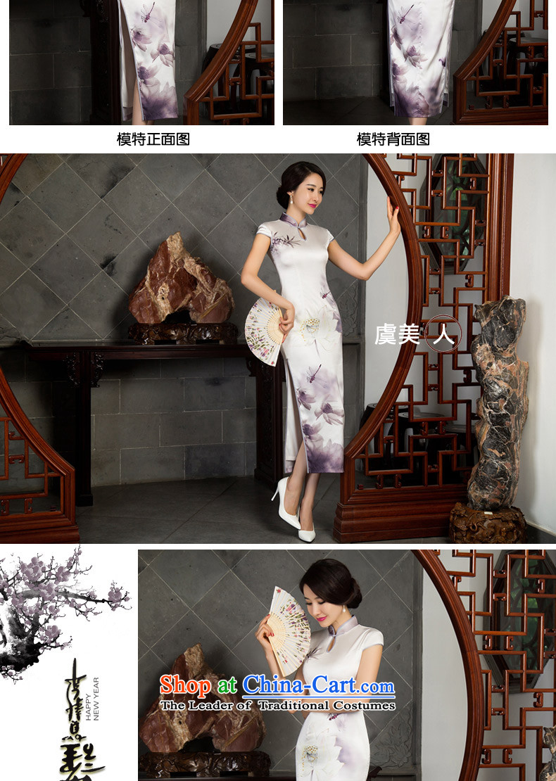 The new 2015 Summer retro video qipao thin silk wire upscale dresses long silk cheongsam dress improved qipao green M picture, prices, brand platters! The elections are supplied in the national character of distribution, so action, buy now enjoy more preferential! As soon as possible.