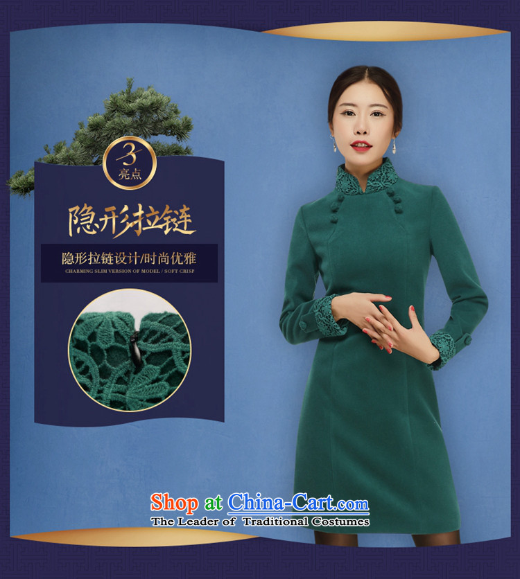 No. of Ramadan short qipao Tang 2015 new autumn and winter long-sleeved Chinese improved Stylish retro dresses dark green M picture, prices, brand platters! The elections are supplied in the national character of distribution, so action, buy now enjoy more preferential! As soon as possible.
