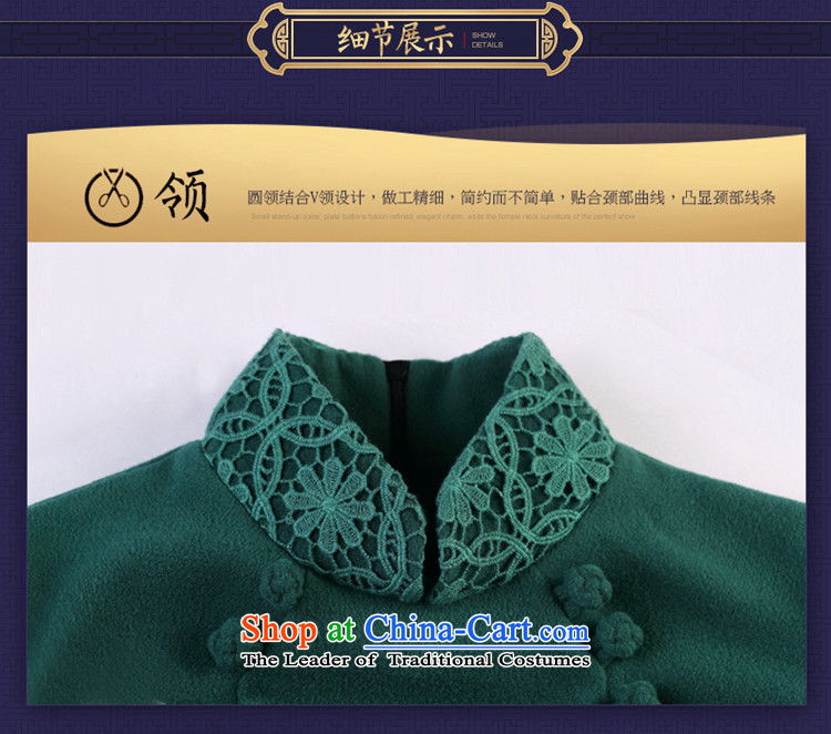 No. of Ramadan short qipao Tang 2015 new autumn and winter long-sleeved Chinese improved Stylish retro dresses dark green M picture, prices, brand platters! The elections are supplied in the national character of distribution, so action, buy now enjoy more preferential! As soon as possible.