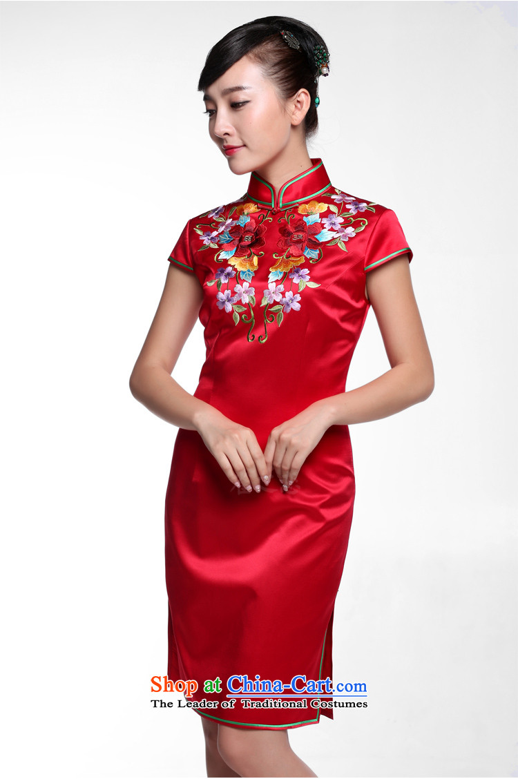 Love of birds three ikuishi 2015 new red qipao bows services marriage heavyweight silk embroidery ironing drill qipao QD951 figure L picture, prices, brand platters! The elections are supplied in the national character of distribution, so action, buy now enjoy more preferential! As soon as possible.
