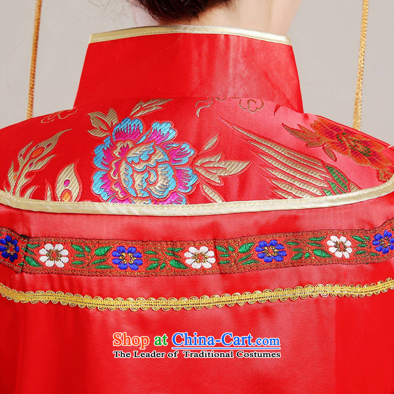 Time the new 2015-soo Syrian Wo Service qipao bride wedding gown marriage bows services fall embroidery Phoenix Chinese Dress large wedding pregnant woman with red Xs, Syria has been pressed time shopping on the Internet