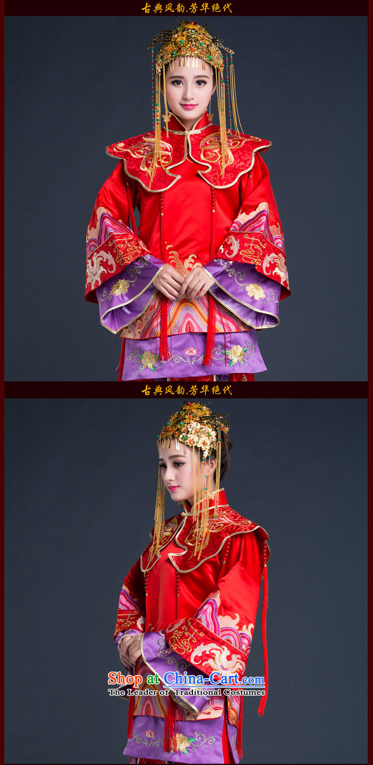 Chinese New Year 2015 classic ethnic wedding dresses Sau Wo Service services to the Dragon Chinese use bows married long-sleeved gown autumn red XL Photo, prices, brand platters! The elections are supplied in the national character of distribution, so action, buy now enjoy more preferential! As soon as possible.
