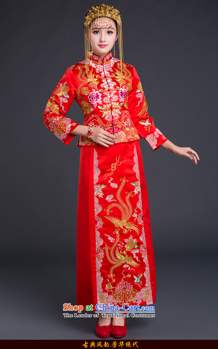 China-soo kimono bride Chinese classic wedding dress autumn 2015 new red bows services use red dragon wedding gown L picture, prices, brand platters! The elections are supplied in the national character of distribution, so action, buy now enjoy more preferential! As soon as possible.