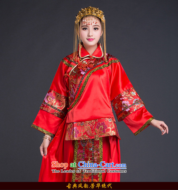 Chinese ethnic groups show services brides classic Chinese wedding dress marriage bows service wedding dress retro-soo and red autumn qipao XL Photo, prices, brand platters! The elections are supplied in the national character of distribution, so action, buy now enjoy more preferential! As soon as possible.
