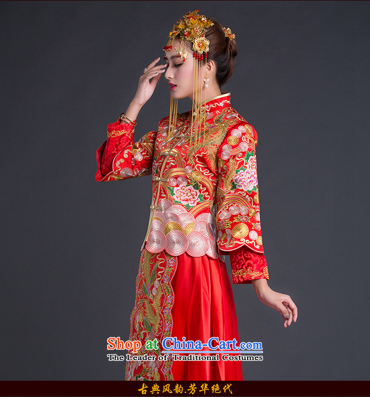 Chinese New Year 2015 classic-soo Wo Service married women dress wedding dress cheongsam dress Chinese style wedding retro red XL Photo, prices, brand platters! The elections are supplied in the national character of distribution, so action, buy now enjoy more preferential! As soon as possible.