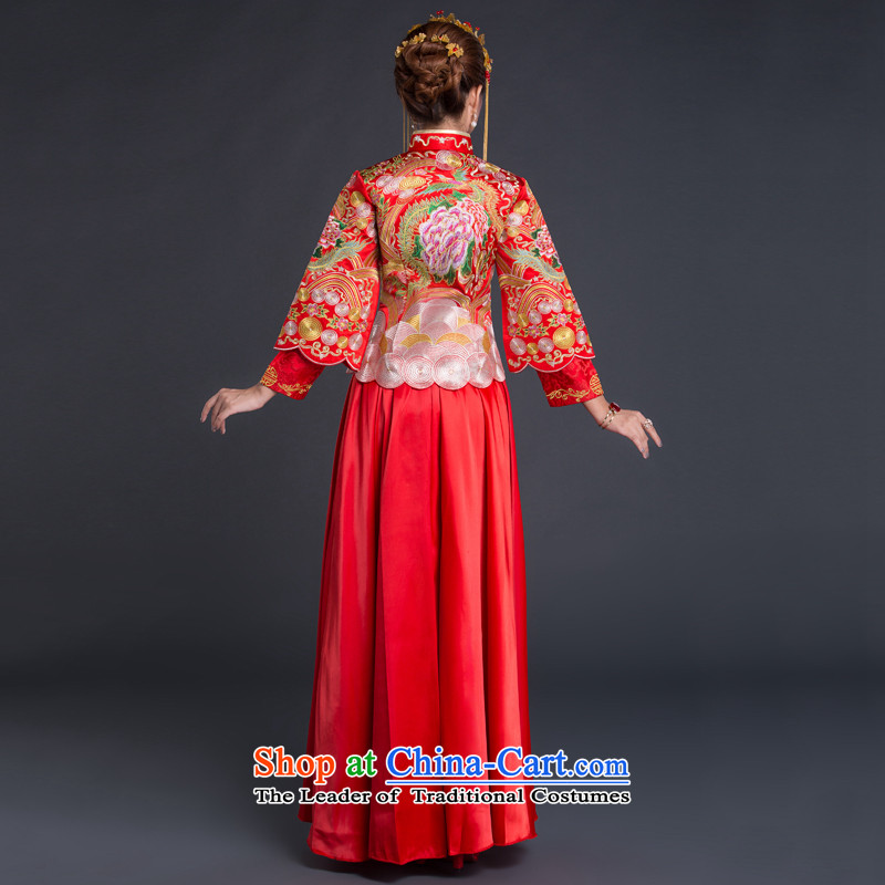 Chinese New Year 2015 classic-soo Wo Service married women dress wedding dress cheongsam dress Chinese style wedding retro red XL, China Ethnic Classic (HUAZUJINGDIAN) , , , shopping on the Internet