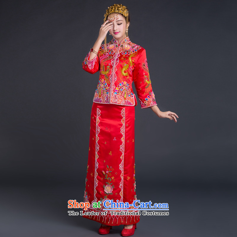 China Ethnic classic Chinese style wedding wedding dresses wedding dress marriages bows services Fall/Winter Collections show wo service use RED M, China Dragon-Classic (HUAZUJINGDIAN) , , , shopping on the Internet