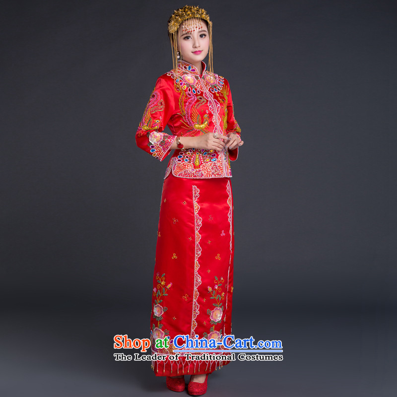 China Ethnic classic Chinese style wedding wedding dresses wedding dress marriages bows services Fall/Winter Collections show wo service use RED M, China Dragon-Classic (HUAZUJINGDIAN) , , , shopping on the Internet