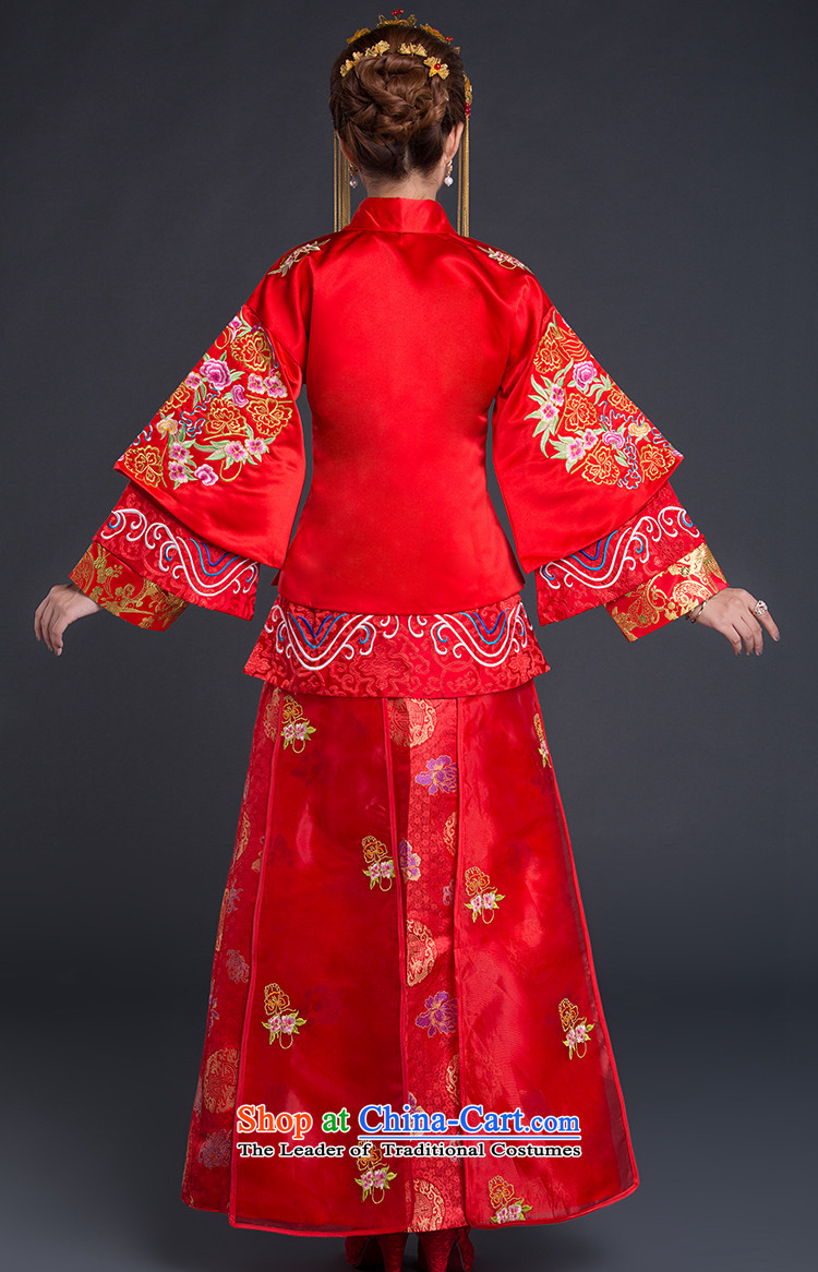 Chinese New Year 2015-Classic Wedding dress bride CHINESE CHEONGSAM red bows to the marriage of autumn and winter female red S picture, prices, brand platters! The elections are supplied in the national character of distribution, so action, buy now enjoy more preferential! As soon as possible.
