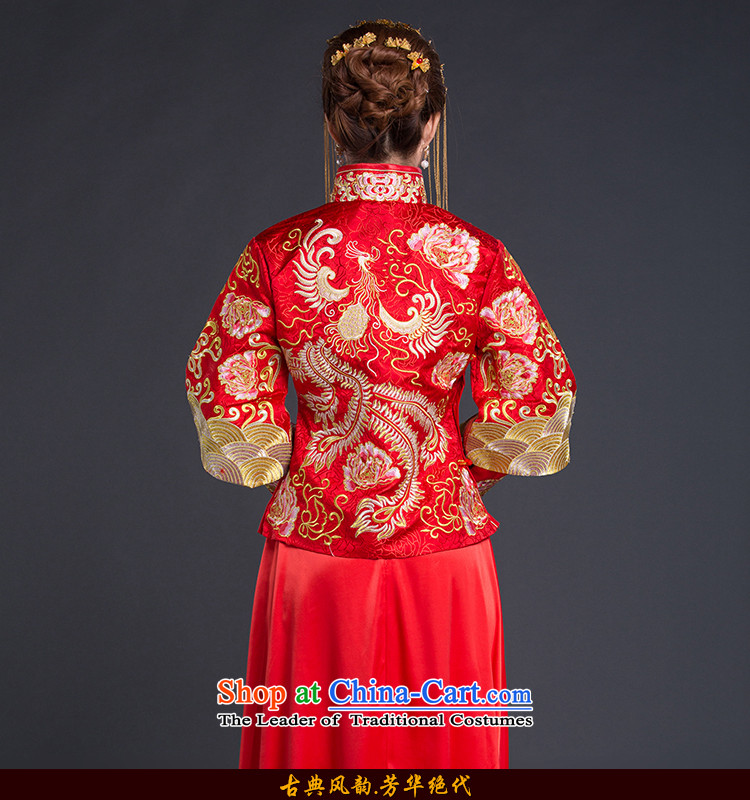 China Ethnic Classic Cherrie Ying Sau Wo Service Ancient Chinese wedding dresses bows Service Bridal Wedding Gown In Tang Dynasty retro red S picture, prices, brand platters! The elections are supplied in the national character of distribution, so action, buy now enjoy more preferential! As soon as possible.