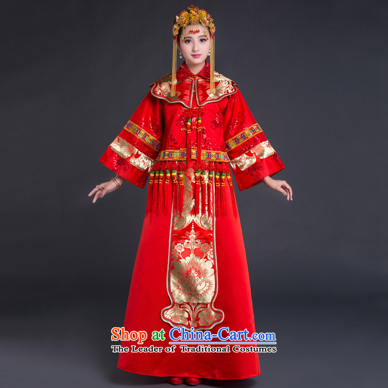 China Ethnic Chinese ethnic classic elegance China wind wedding dress costume Sau Wo Service bridal dresses cheongsam red , L, China Ethnic Classic (HUAZUJINGDIAN) , , , shopping on the Internet
