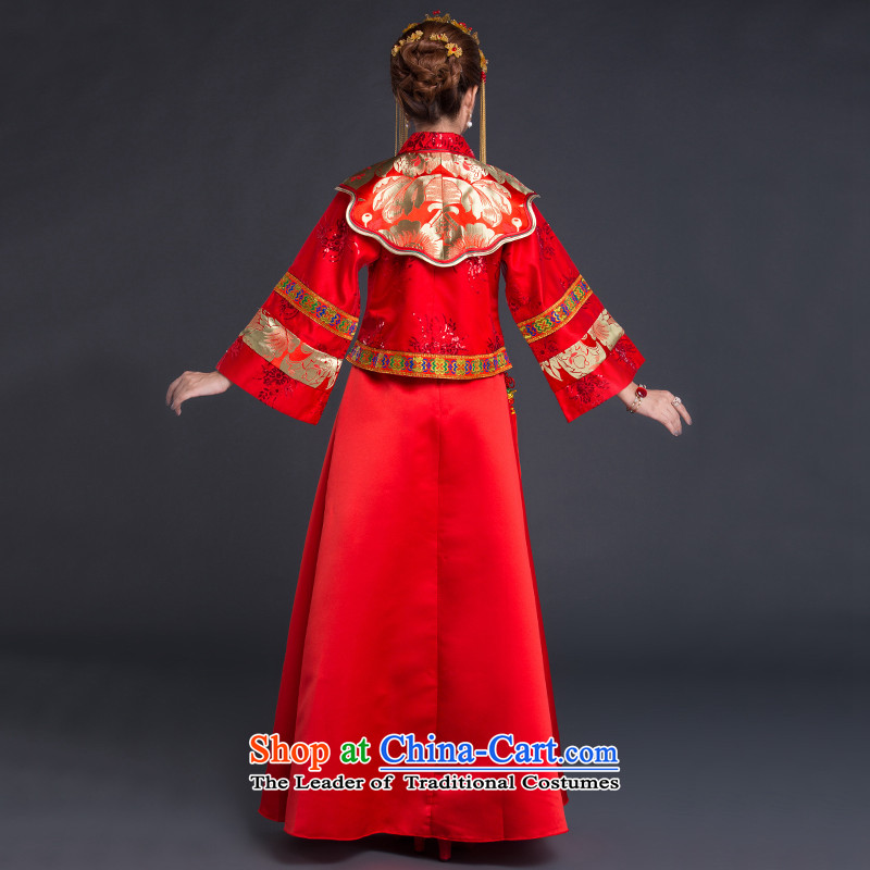 China Ethnic Chinese ethnic classic elegance China wind wedding dress costume Sau Wo Service bridal dresses cheongsam red , L, China Ethnic Classic (HUAZUJINGDIAN) , , , shopping on the Internet