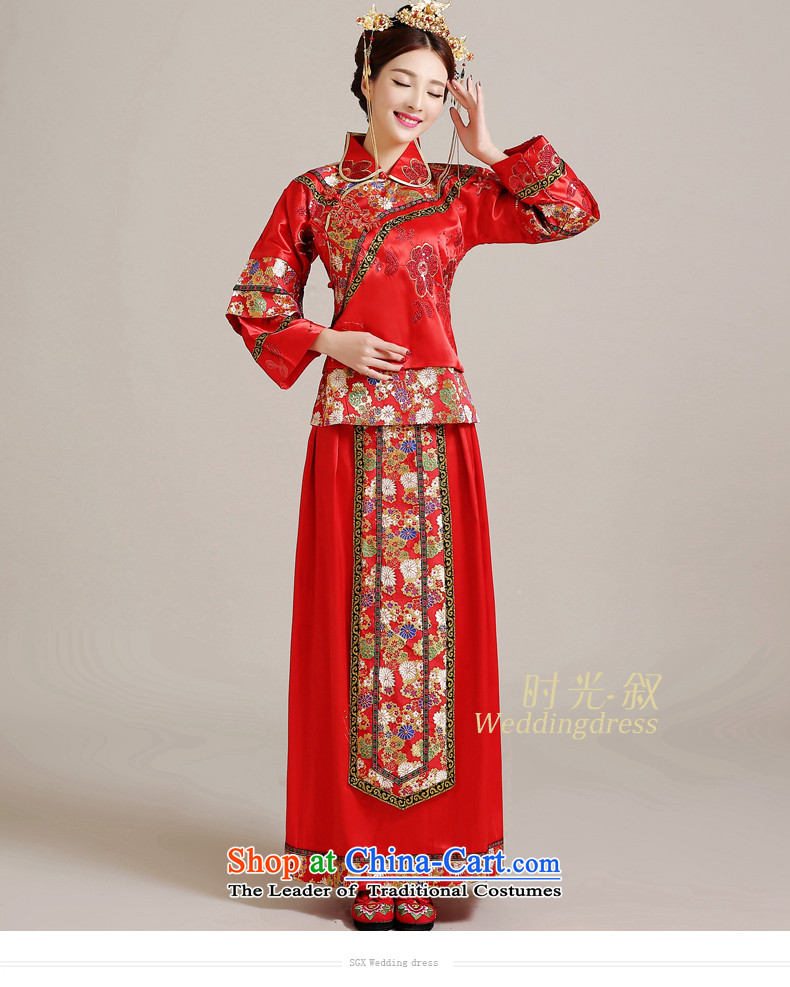 Miss Cyd Wo Service Time Syrian brides dress Soo kimono costume bride wedding dress Chinese style wedding services marriage qipao costume bows clothing female red XS picture, prices, brand platters! The elections are supplied in the national character of distribution, so action, buy now enjoy more preferential! As soon as possible.