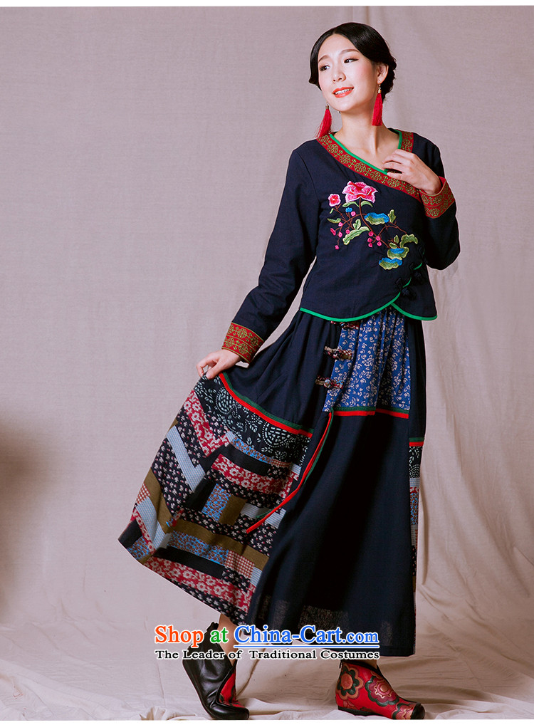 In particular, the new 2015-keun of ethnic women fall inside the Chinese Tang dynasty improved retro female clothes China wind Han-blue L picture, prices, brand platters! The elections are supplied in the national character of distribution, so action, buy now enjoy more preferential! As soon as possible.